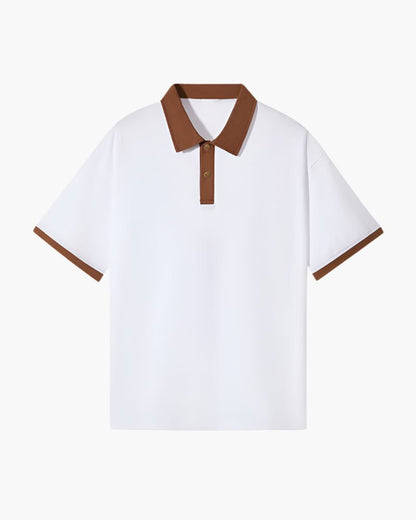 Devlin men's polo shirt in Brown