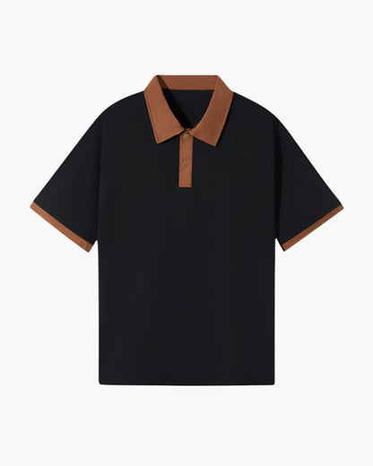 Devlin men's polo shirt in Black