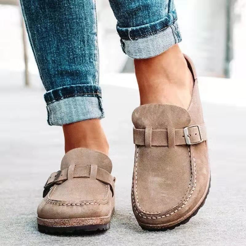 Men's Orthopedic Moccasin Slip-on Shoes Buckle Support Comfort Casual