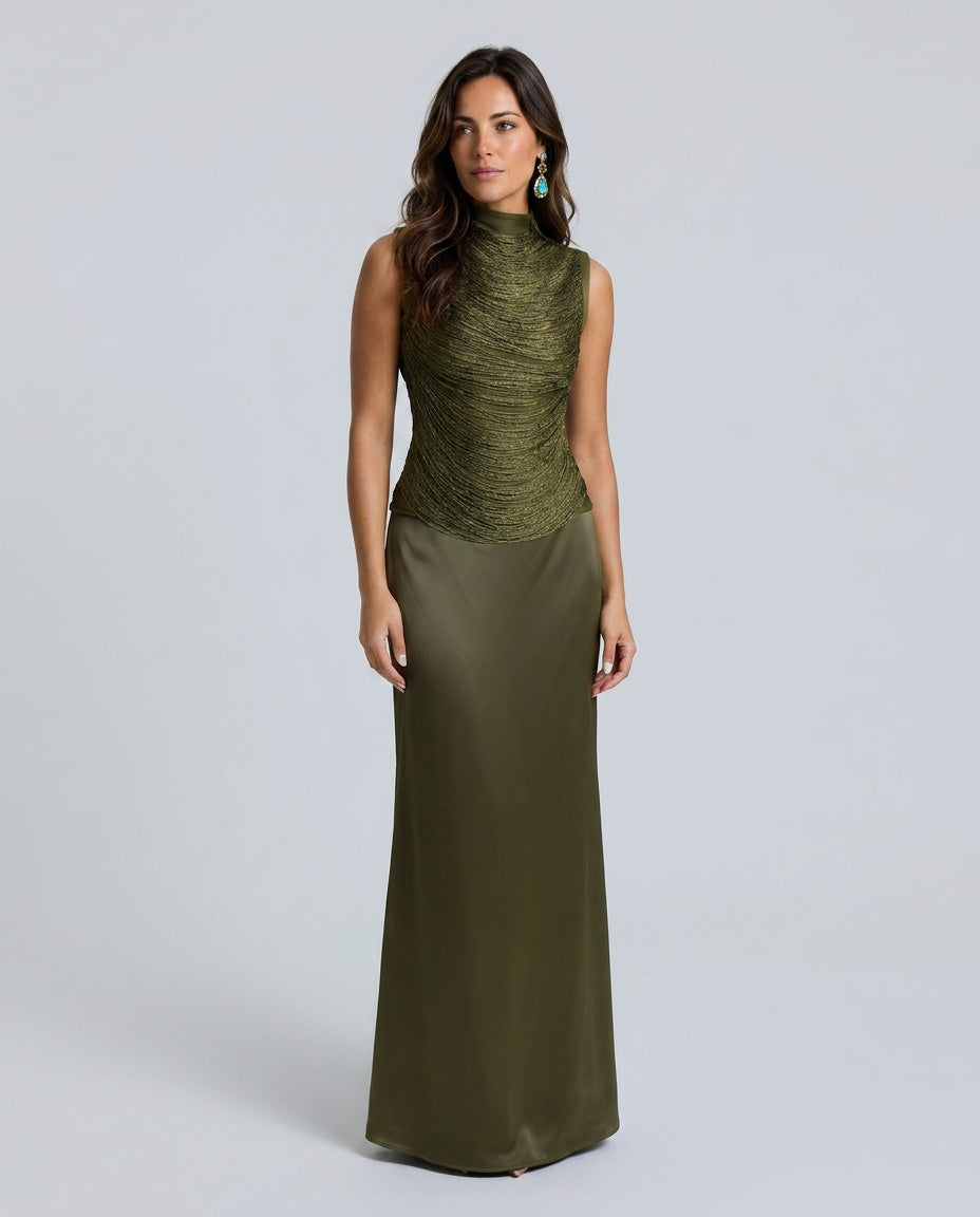Josephine women's outfit set in Olive Green