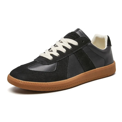 Men's Lace-Up Sneakers Retro Style Casual Walking Shoes Comfortable Everyday