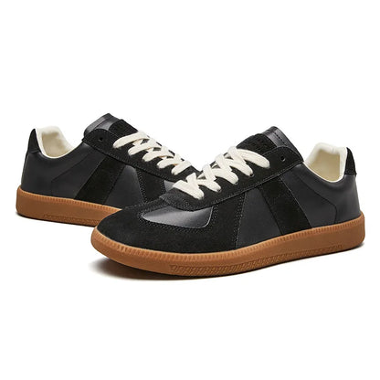 Men's Lace-Up Sneakers Retro Style Casual Walking Shoes Comfortable Everyday