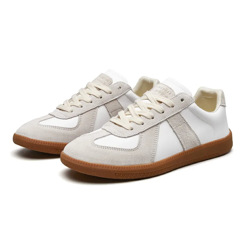 Men's Lace-Up Sneakers Retro Style Casual Walking Shoes Comfortable Everyday