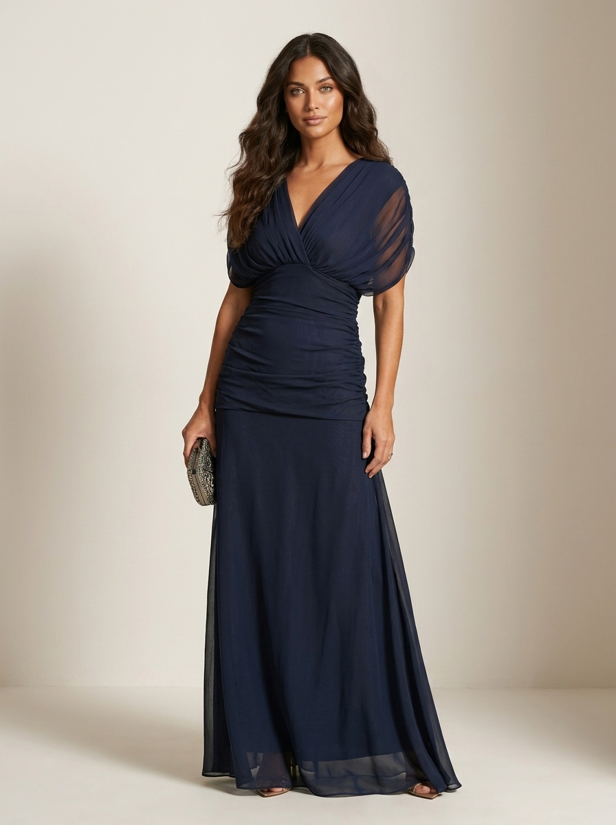 Valentina women's maxi dress in Navy