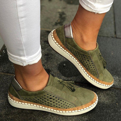 Gemma Suede Sneakers Slip On Comfort Casual Style Everyday Shoes