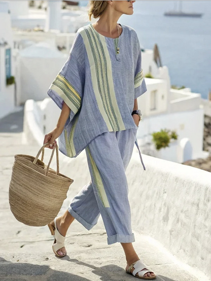 Maya | Relaxed Linen Two-Piece Set — Summer Essential