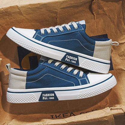 Canvas Sneaker Low-Top Lace-Up Casual Everyday Trainers Lightweight