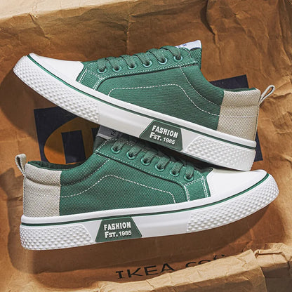 Canvas Sneaker Low-Top Lace-Up Casual Everyday Trainers Lightweight