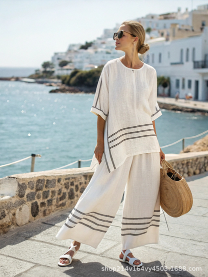 Maya | Relaxed Linen Two-Piece Set — Summer Essential