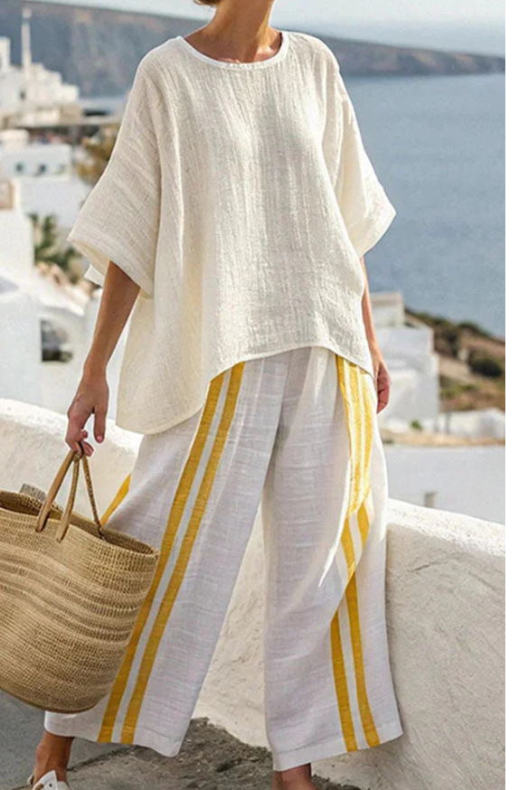 Maya | Relaxed Linen Two-Piece Set — Summer Essential