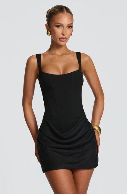 Maribel women's mini dress in Black