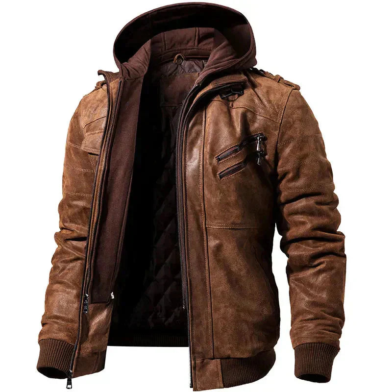 Men's Winter Coat Tailored Fit Structured Silhouette Navy