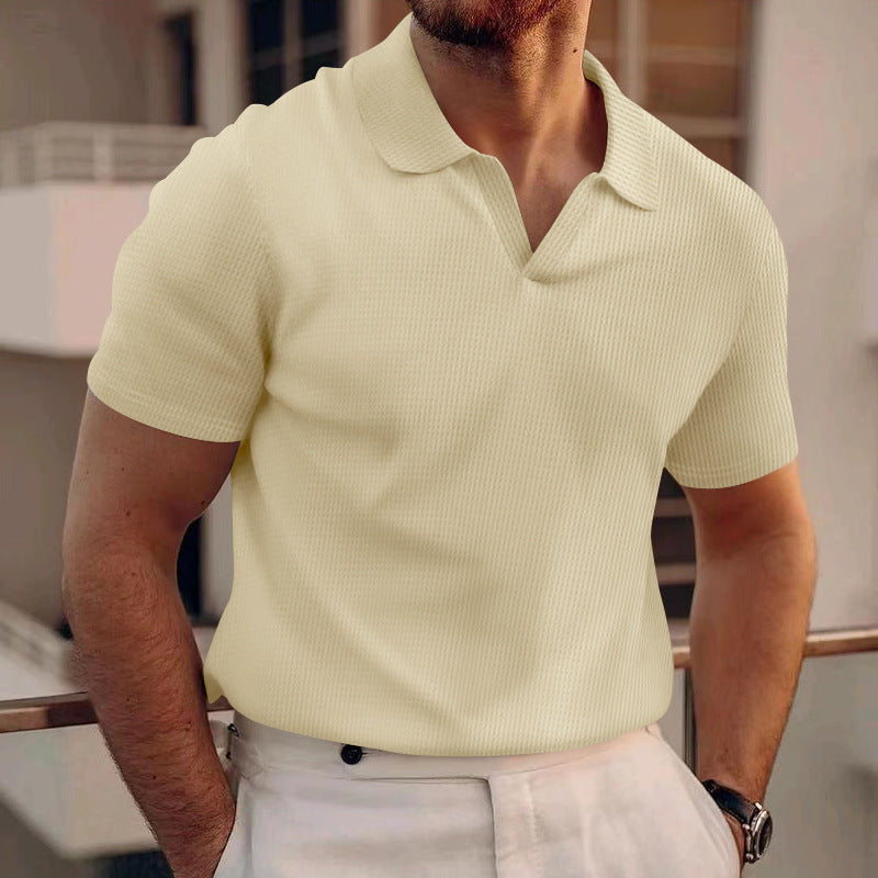 Men's Polo Shirt in Beige