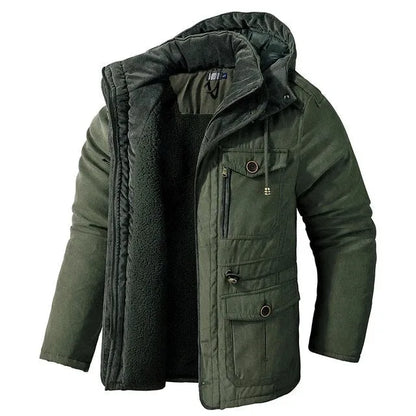 Men's Insulated Jacket Warm Padded Winter Coat Lightweight Thermal Lined Puffer Casual Outdoor Cold Weather Windproof All Season-2