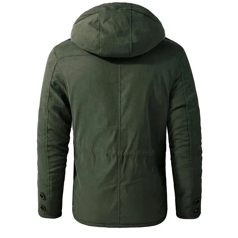 Men's Insulated Jacket Warm Padded Winter Coat Lightweight Thermal Lined Puffer Casual Outdoor Cold Weather Windproof All Season-4