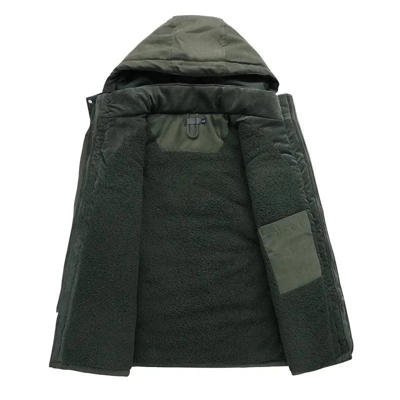 Men's Insulated Jacket Warm Padded Winter Coat Lightweight Thermal Lined Puffer Casual Outdoor Cold Weather Windproof All Season-5
