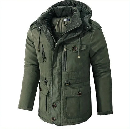 Men's Insulated Jacket Warm Padded Winter Coat Lightweight Thermal Lined Puffer Casual Outdoor Cold Weather Windproof All Season-6