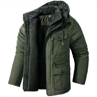 Men's Insulated Jacket Warm Padded Winter Coat Lightweight Thermal Lined Puffer Casual Outdoor Cold Weather Windproof All Season-7