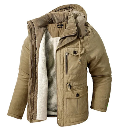 Men's Insulated Jacket Warm Padded Winter Coat Lightweight Thermal Lined Puffer Casual Outdoor Cold Weather Windproof All Season-1