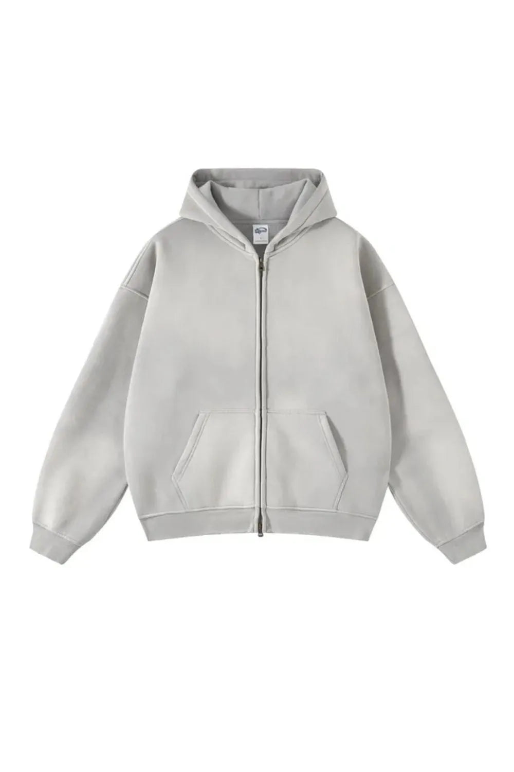 Men's Zipped Hoodie Heavyweight Cotton Blend Full Zip Casual Everyday Fleece Sweatshirt Warm Structured Fit Jacket S-2XL