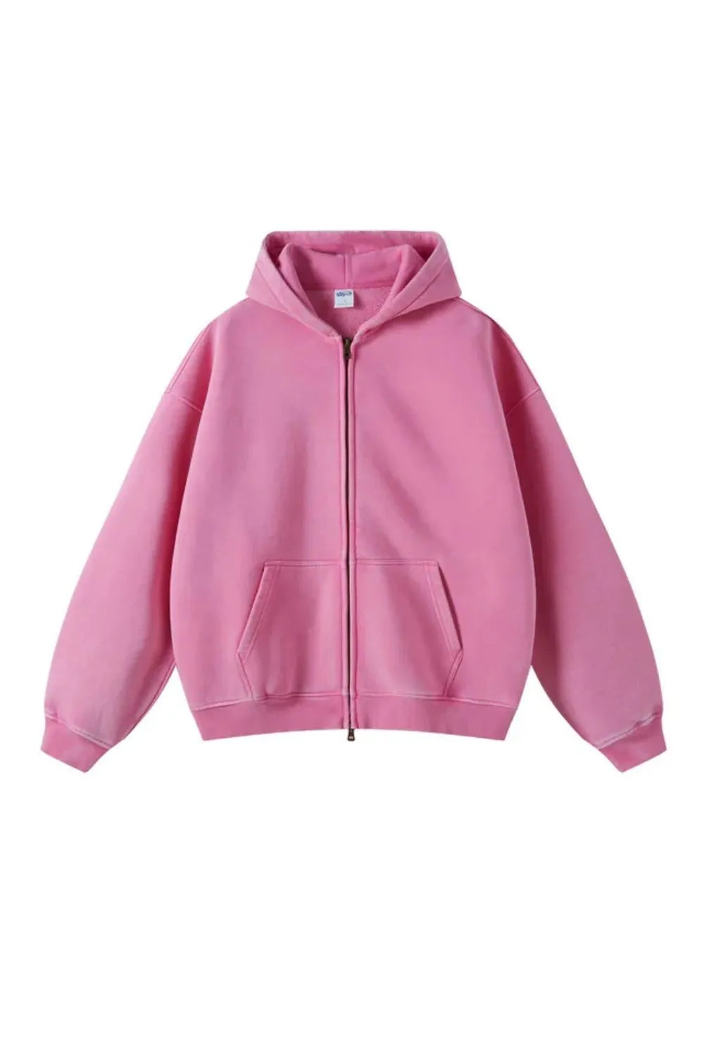Men's Zipped Hoodie Heavyweight Cotton Blend Full Zip Casual Everyday Fleece Sweatshirt Warm Structured Fit Jacket S-2XL