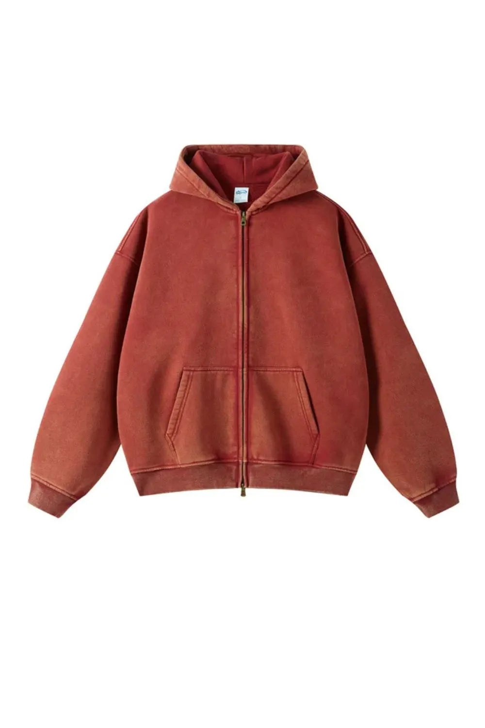 Men's Zipped Hoodie Heavyweight Cotton Blend Full Zip Casual Everyday Fleece Sweatshirt Warm Structured Fit Jacket S-2XL