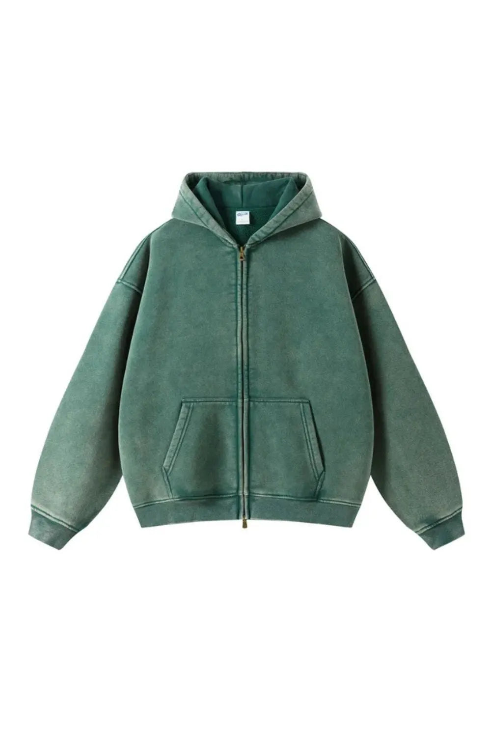 Men's Zipped Hoodie Heavyweight Cotton Blend Full Zip Casual Everyday Fleece Sweatshirt Warm Structured Fit Jacket S-2XL