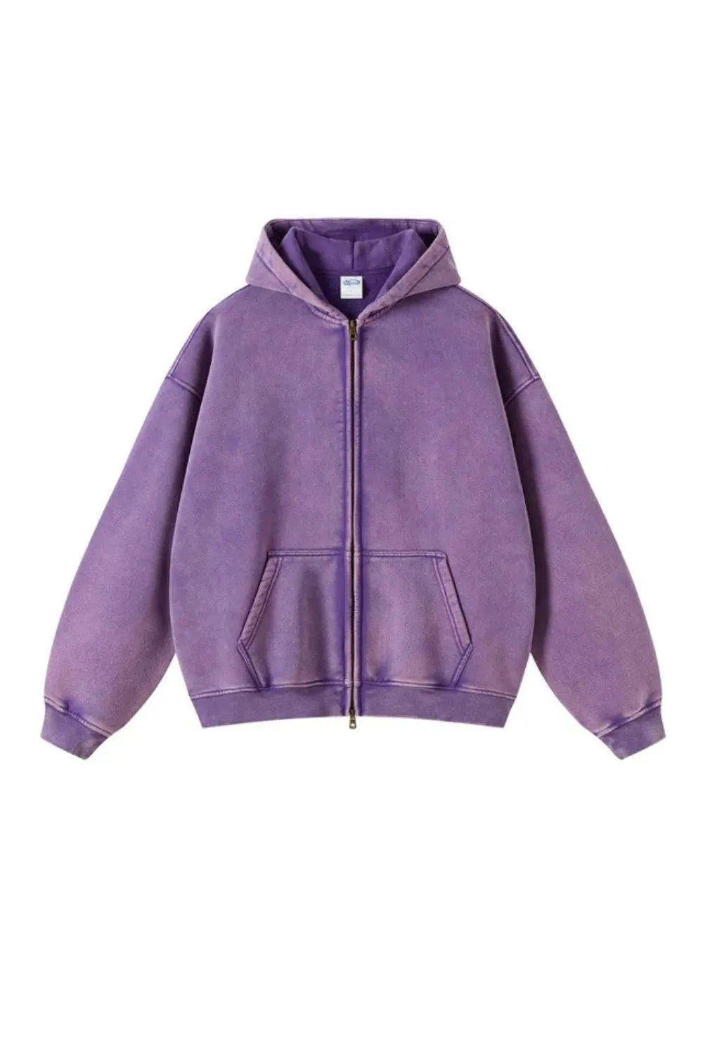 Men's Zipped Hoodie Heavyweight Cotton Blend Full Zip Casual Everyday Fleece Sweatshirt Warm Structured Fit Jacket S-2XL