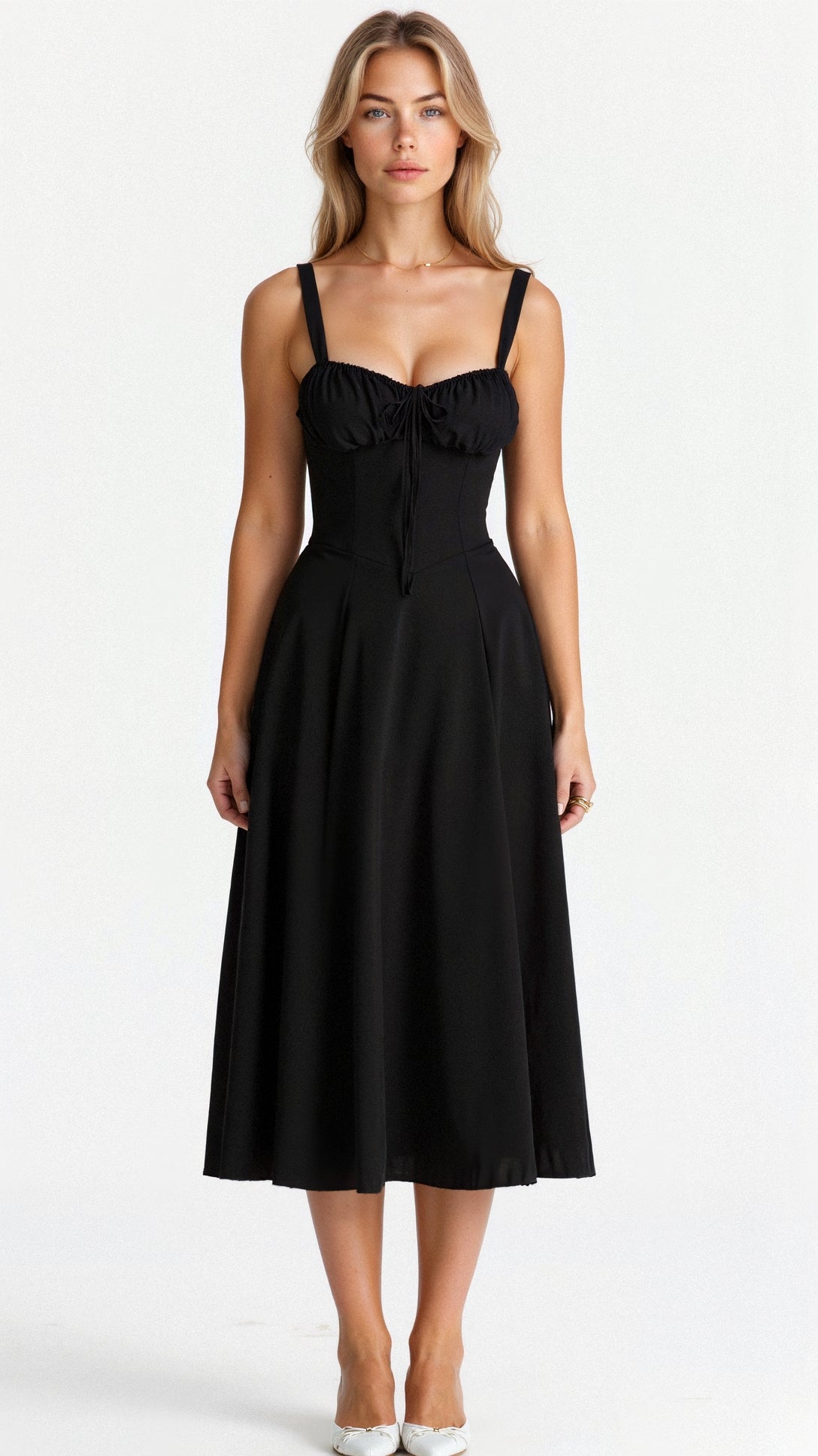 Kiana women's midi dress in Black