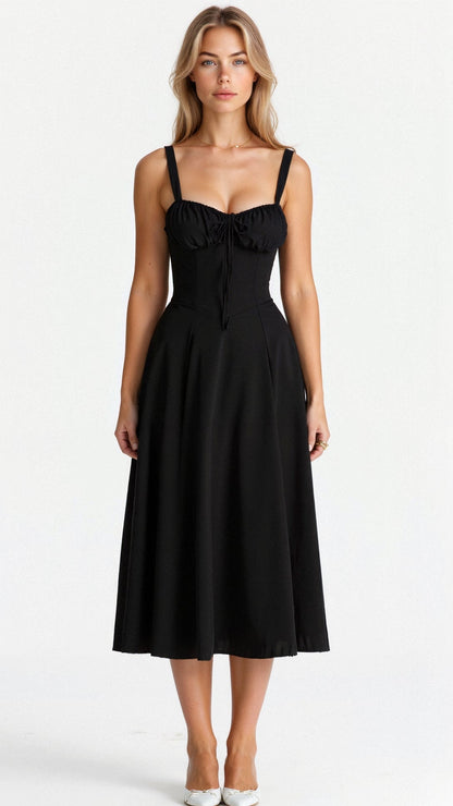 Kiana women's midi dress in Black