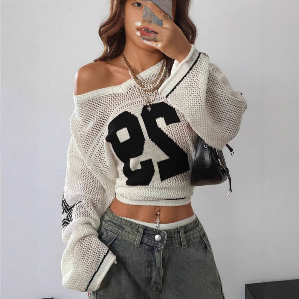 Women's Retro Long Sleeve Pullover Sweater Relaxed Fit Casual Knit Top Classic Vintage Style Ladies Jumper Everyday Wear