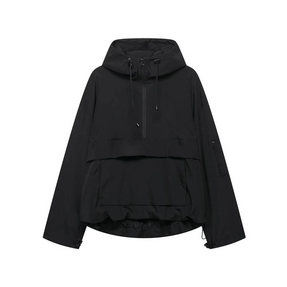 Women's Hooded Waterproof Jacket Three-Proof Windproof Rain Coat Lightweight Warm Casual Outdoor All-Weather Ladies Parka-5