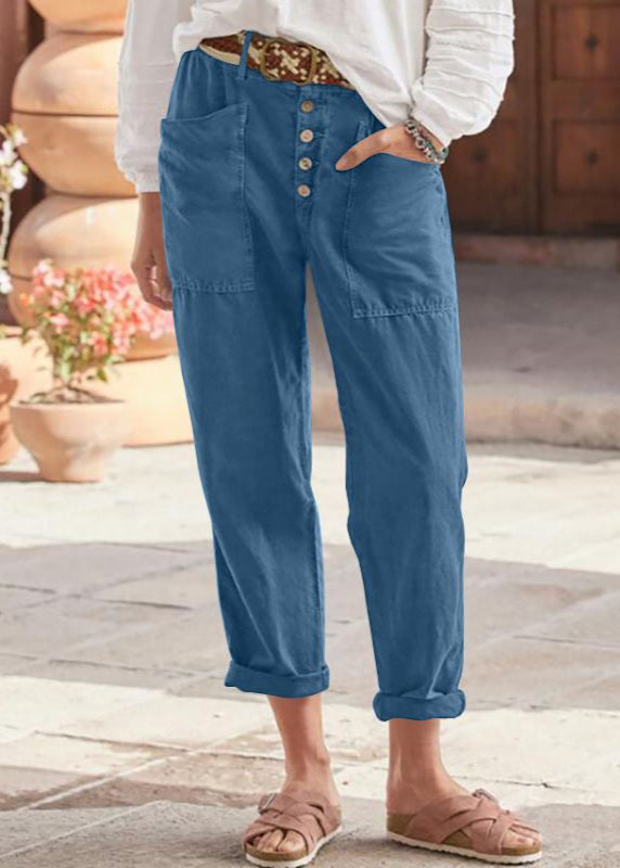 Lise linen trousers in Blue