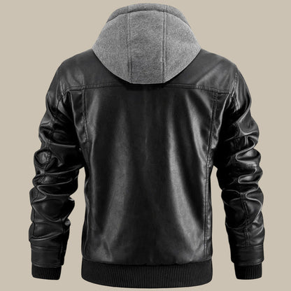 Men's Hooded Jacket Full Zip Closure Casual Everyday Wear