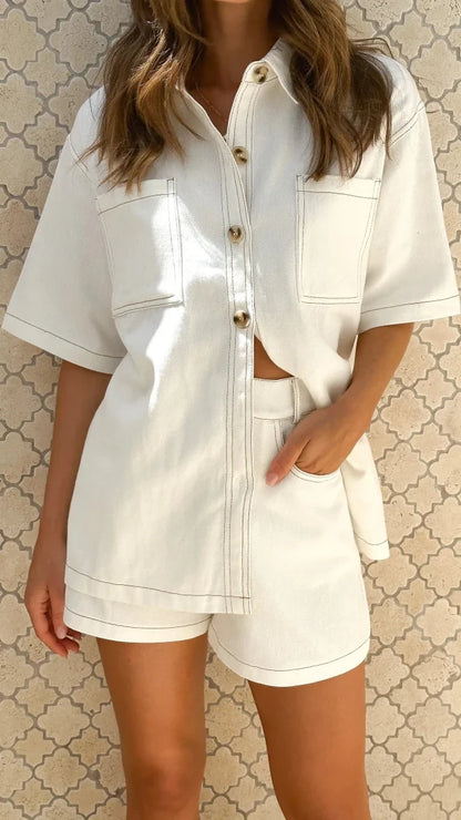 Olivia women's outfit set in White