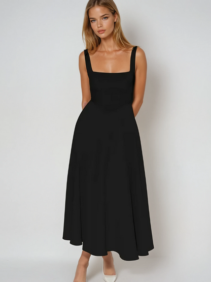 Scarlett Grace women's midi dress in Black