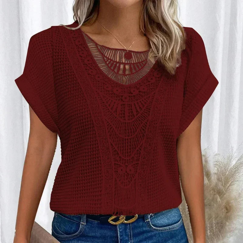 Rosa women's blouse in Red