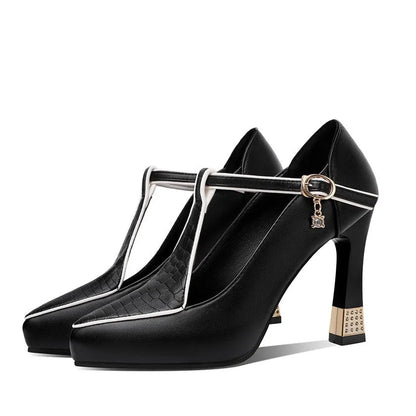 Women's Elegant Sandals Leather Strappy Minimalist Style Casual Formal Versatile