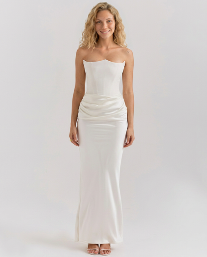 Cleo women's maxi dress in White