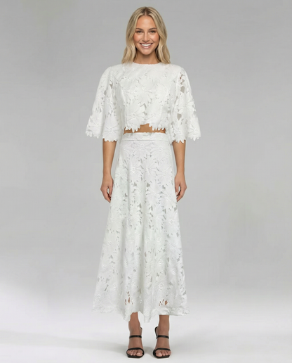 Rhonda women's outfit set in White
