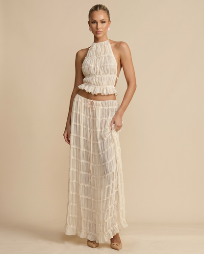 Bella women's outfit set in Ivory