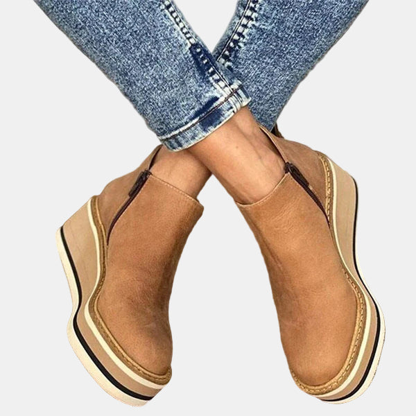 Ankle Boots Women Elegant Heeled Block Heel Comfortable Office