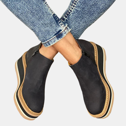 Ankle Boots Women Elegant Heeled Block Heel Comfortable Office