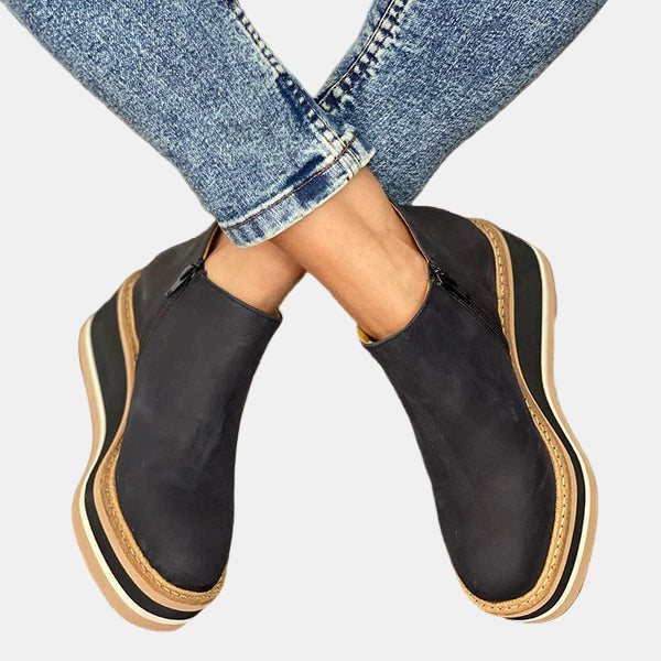 Ankle Boots Women Elegant Heeled Block Heel Comfortable Office