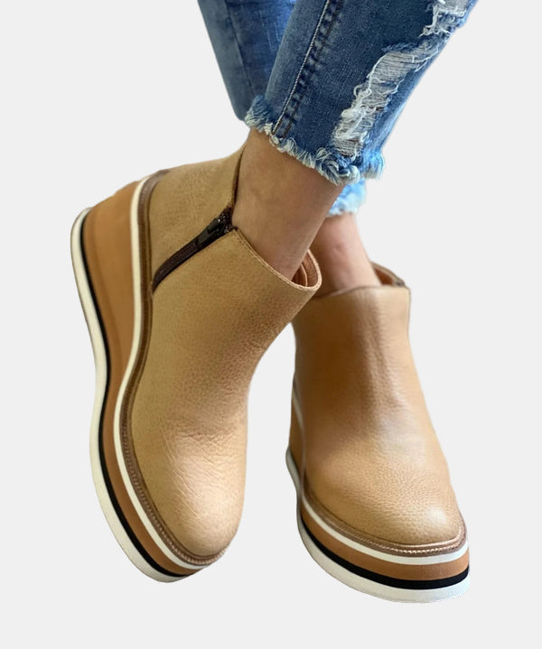 Ankle Boots Women Elegant Heeled Block Heel Comfortable Office