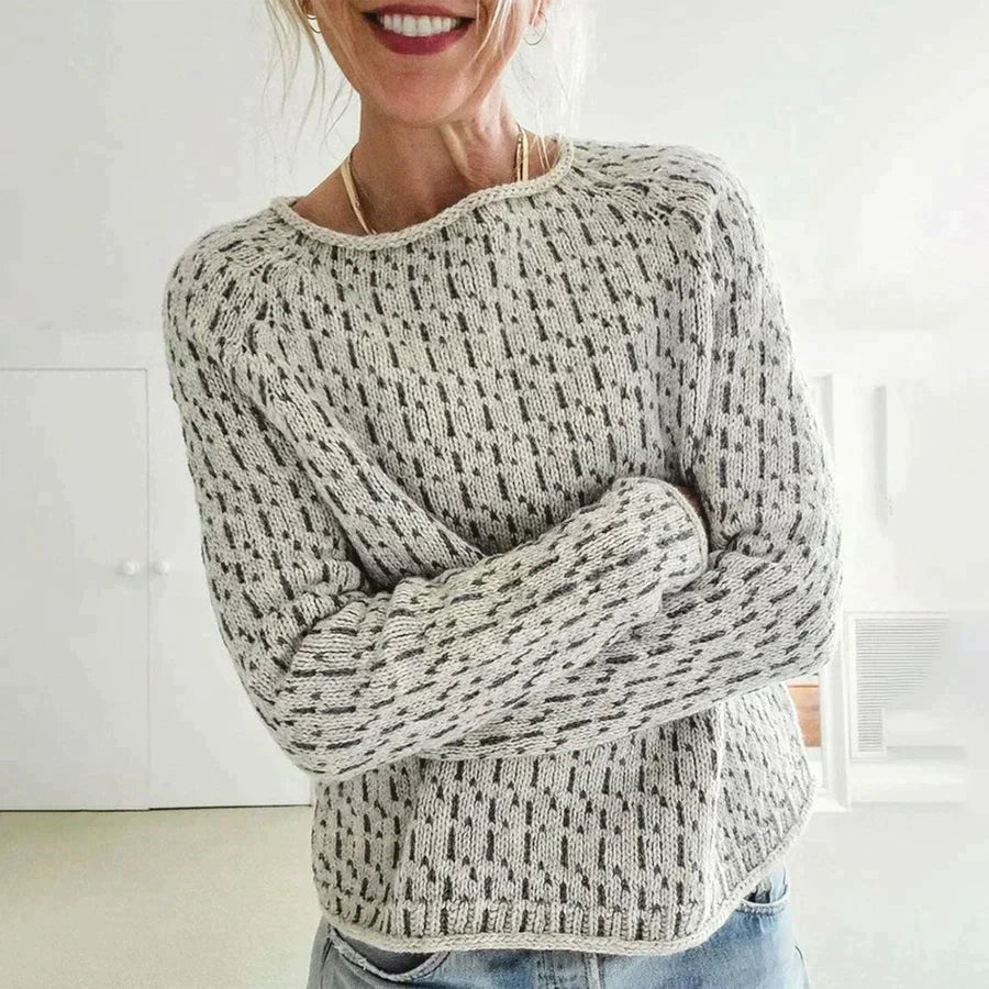 Women's Casual Knit Sweater Boat Neck Soft Breathable Everyday