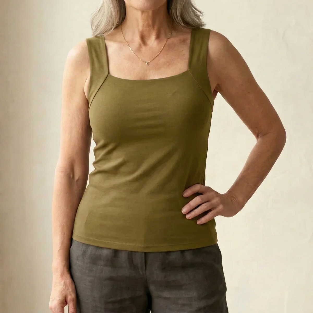 Roxanne tank top in Green