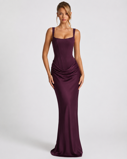 Ruby women's maxi dress in Brown