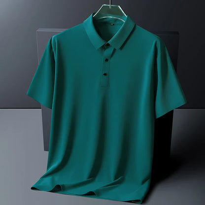 Men's Polo Shirt Short Sleeve Button Collar Casual Everyday Wear