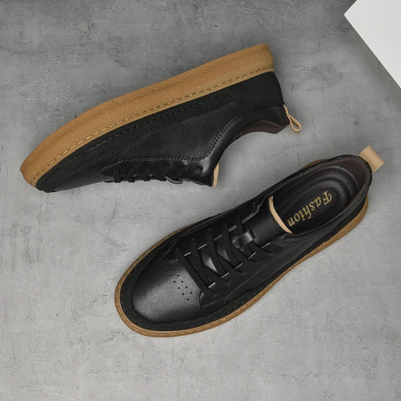 Derby Lace-Up Shoes Rubber Sole Casual Formal Office Work Everyday